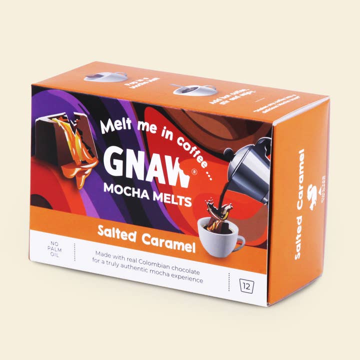 Salted Caramel - Mocha Melt for wholesale by GNAW Chocolate