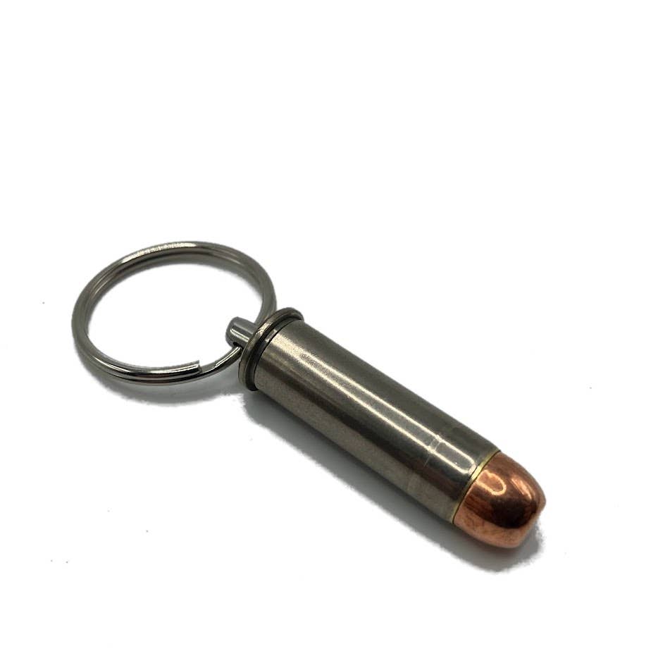 Vermont Cut Coins & 2nd Shot Round - Wholesale Keychain - Unisex - Bullet Keychains Style2- Many Calibers - .223 .45 9mm 50 BMG2