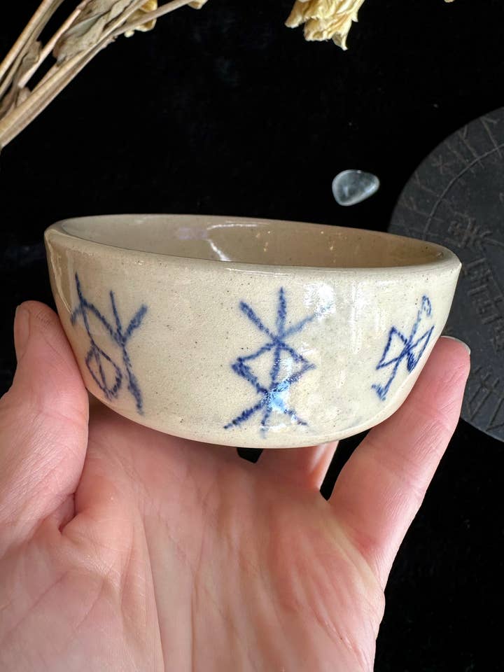 Cuencos y vasijas de cerámica Bind Rune para venta al por mayor de Keven Craft Rituals LLC