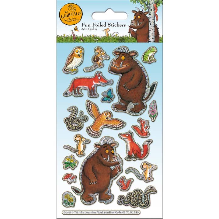 Paper Projects Ltd – wholesale Sticker – Child & baby – The Gruffalo Foiled Sticker Pack