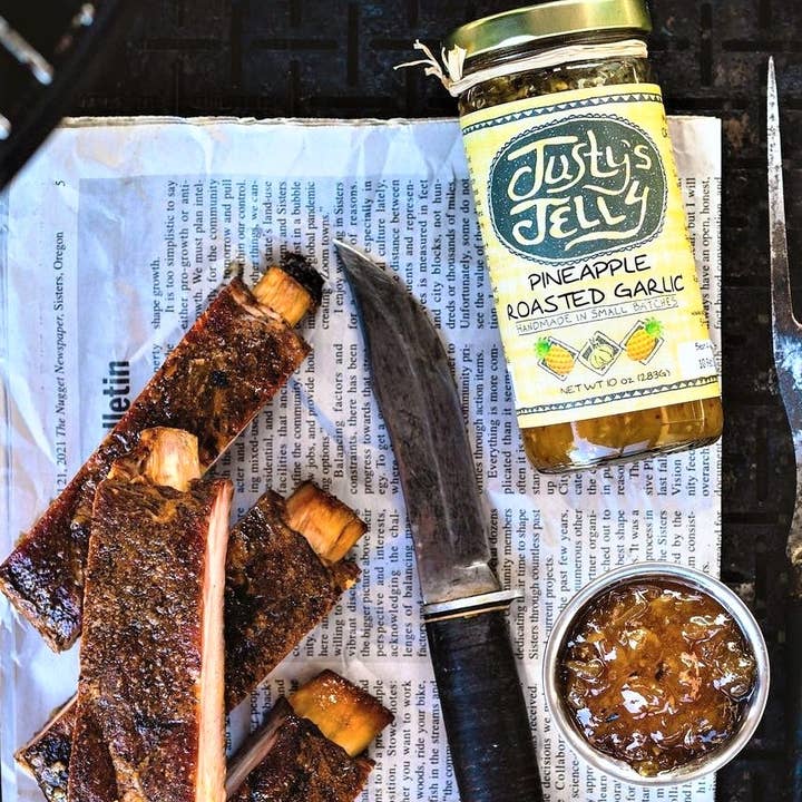 Justy's Jelly - Wholesale Jam/Jelly - Pineapple Roasted Garlic Jelly