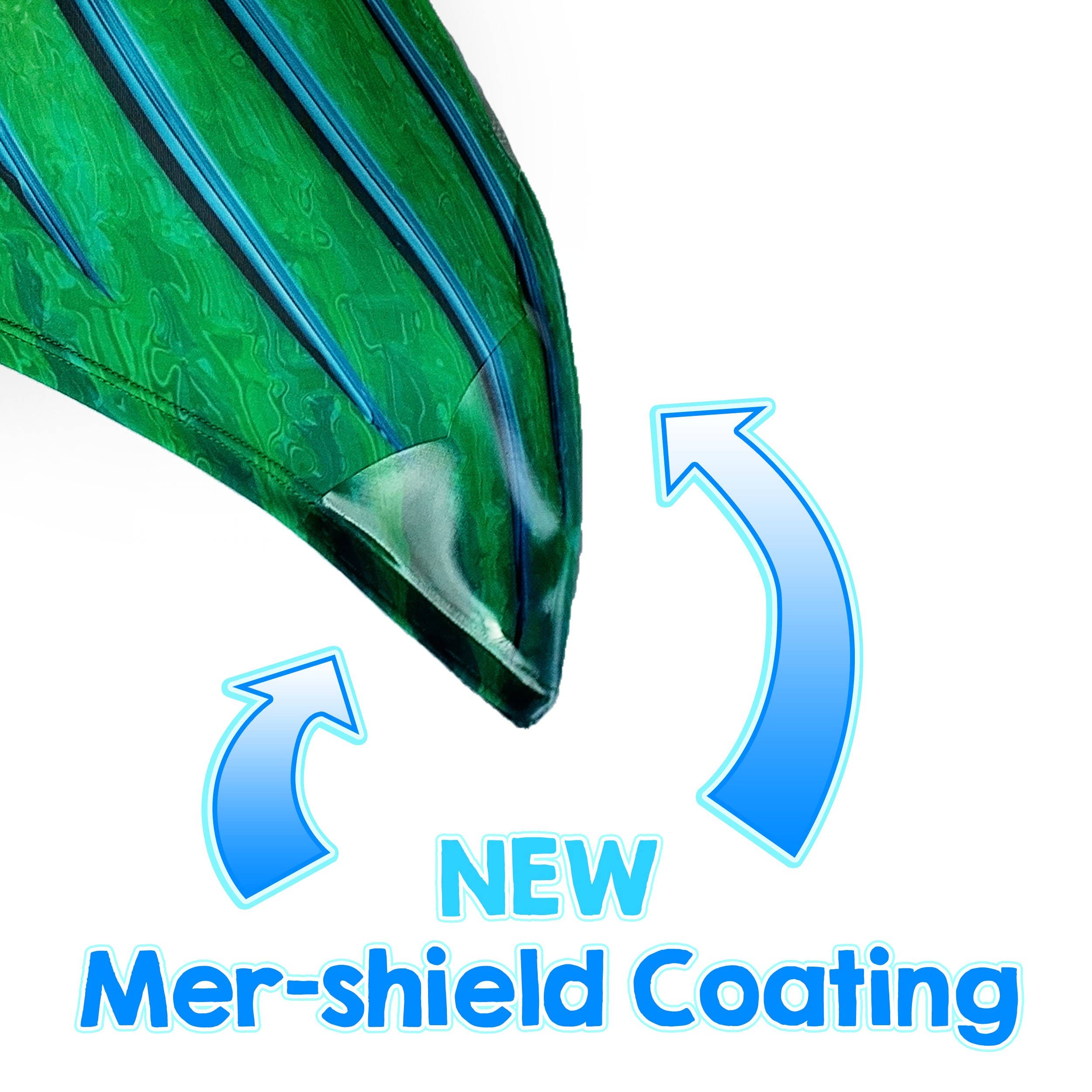 Sun Tail Mermaid - Wholesale Beach/Pool Toy - Kids & Baby - Siren Green Mermaid Tail + Monofin Set for kids, girls, teens, and women (pool toy)10