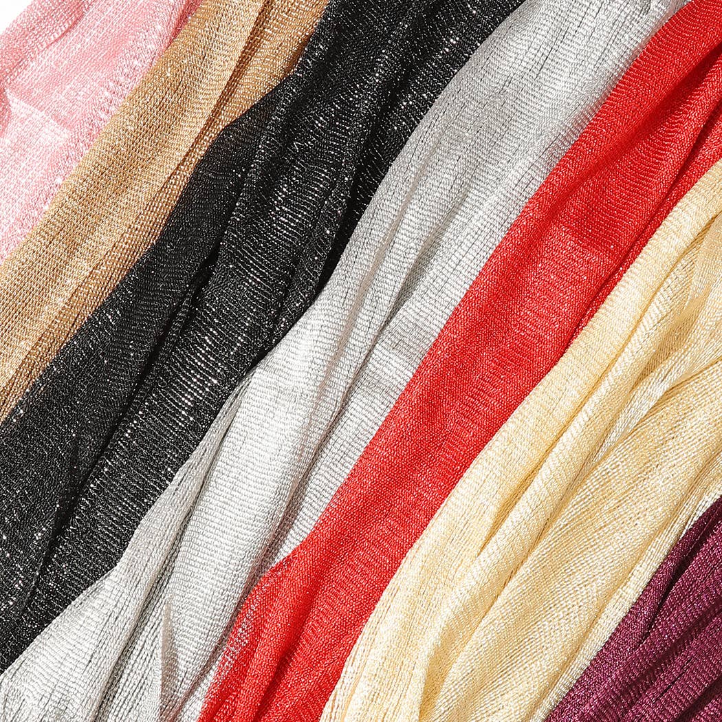 Fashion City - Vente Écharpe – femme - Écharpe de soirée légère métallisée en Lurex17