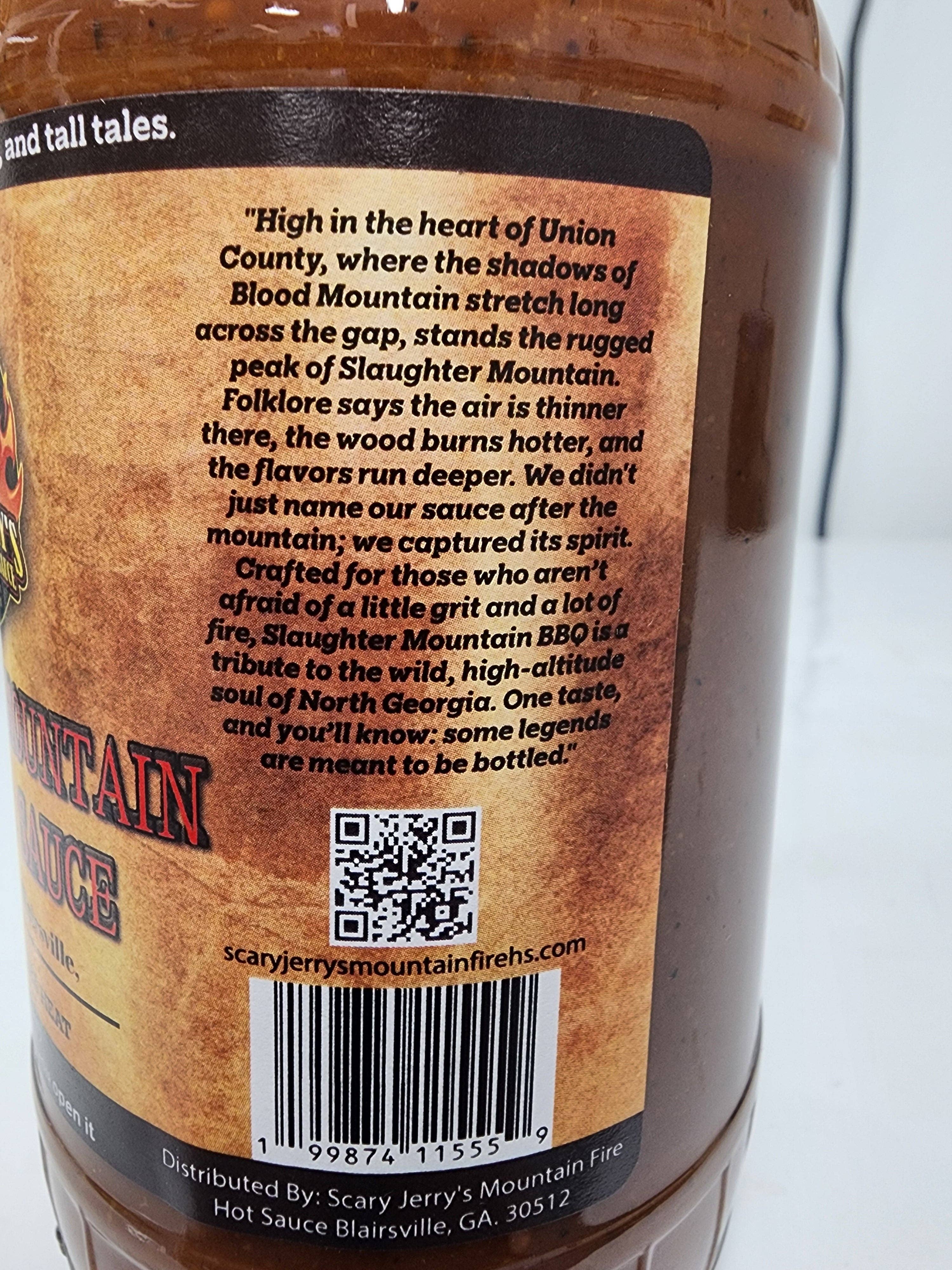 Scary Jerry's Mountain Fire Hot Sauce - Wholesale BBQ Sauce - Slaughter Mountain Spicy BBQ Sauce5
