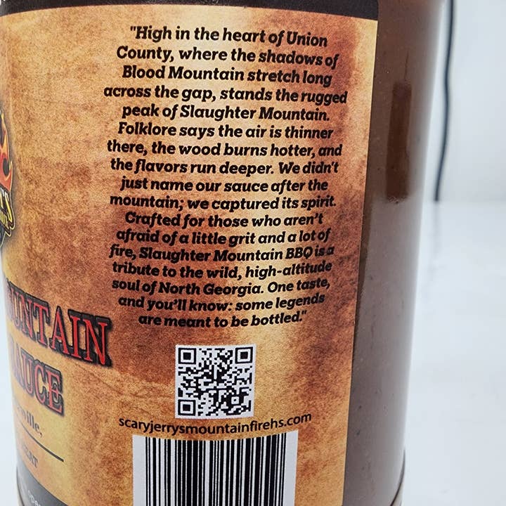 Scary Jerry's Mountain Fire Hot Sauce - Wholesale BBQ Sauce - Slaughter Mountain Spicy BBQ Sauce5