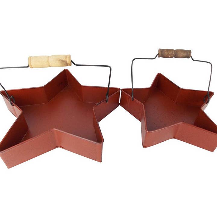 Country Zinn-Stern-Eimer, 2er-Set für den Großhandel von Birch Maison