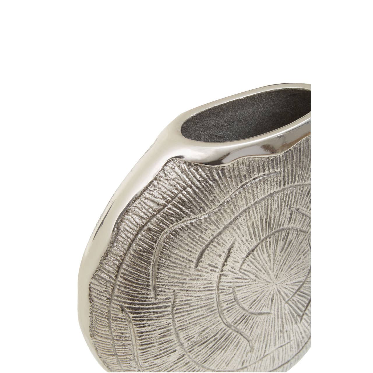 Fifty Five South – wholesale Vase – Silva Small Oak Effect Silver Vase3