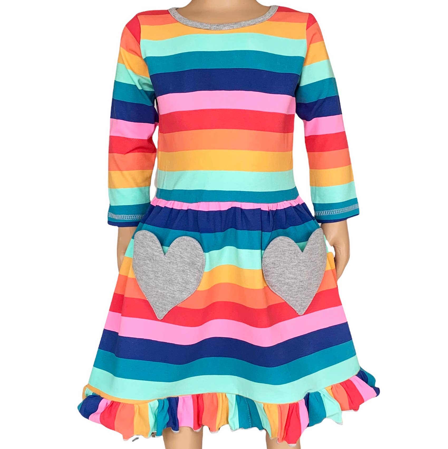 AnnLoren Girls LOVE Heart Tunic & Leggings Valentine's Day Outfit