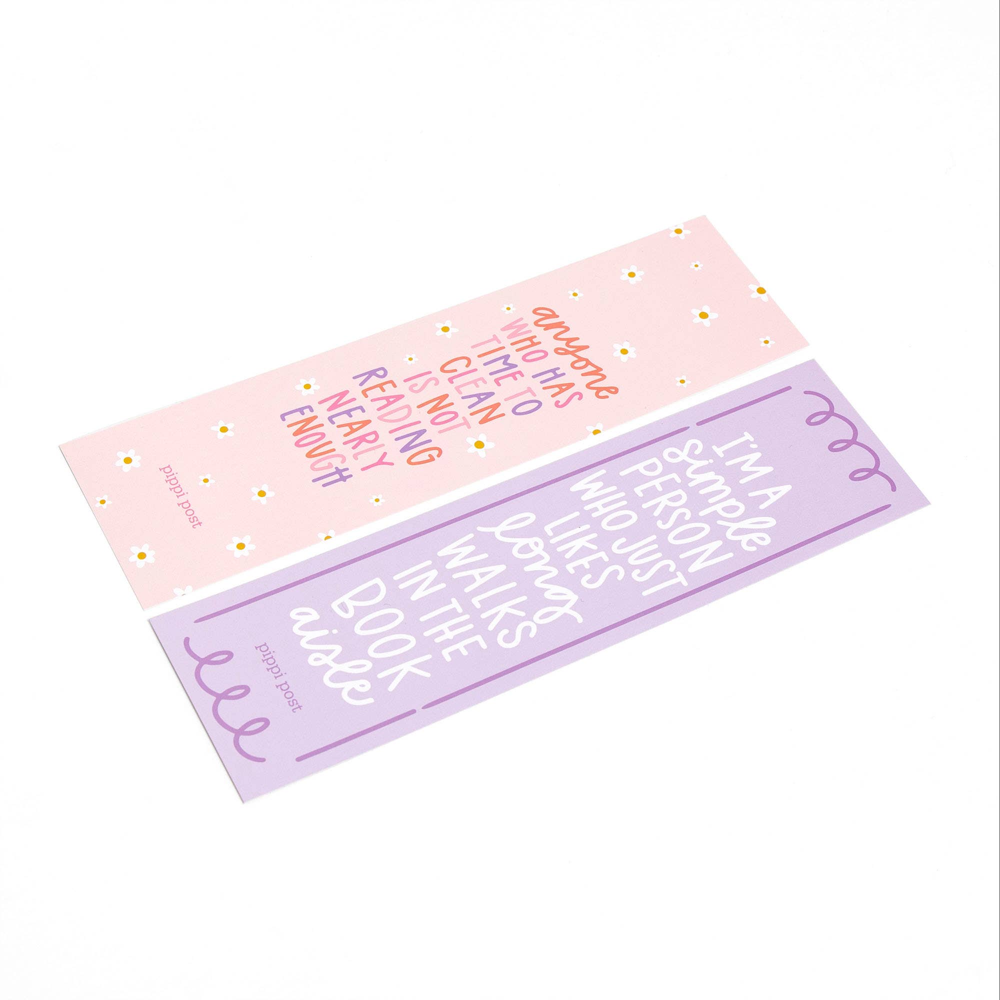 Pippi Post - Wholesale Bookmark - Long Walks in the Book Aisle Bookmark Set1