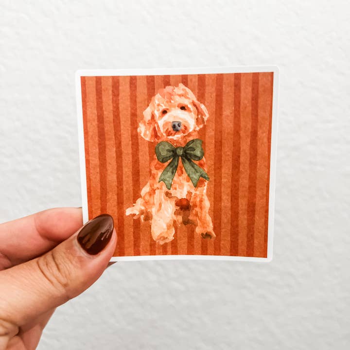 Autocollant mat aquarelle 3 pouces résistant à l'eau et aux UV pour la vente par Colorful Emotions, LLC