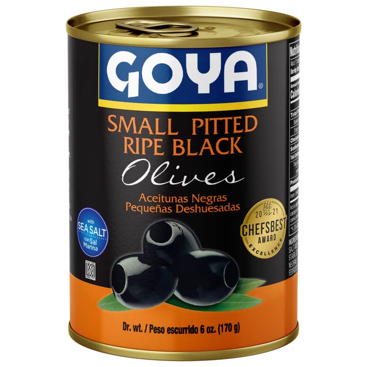 L&F Universal Goods - Wholesale Olives - GOYA Small Ripe Black Olives 12/6 oz.