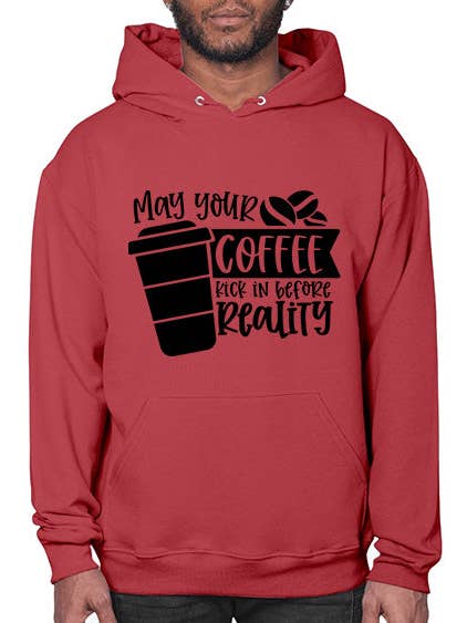 moge je koffie inslaan voordat de realiteit 1383# - koffie- Hoodie voor wholesale door tshirt unlimited