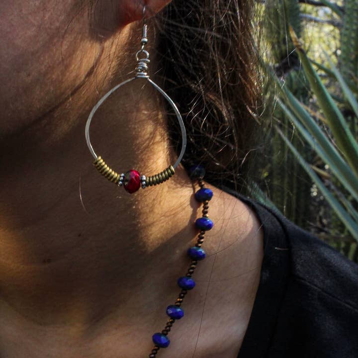 Casa Kira - Wholesale Beaded/Pearl Necklace - Cobalt Blue, Princess Length, Boho Necklace2