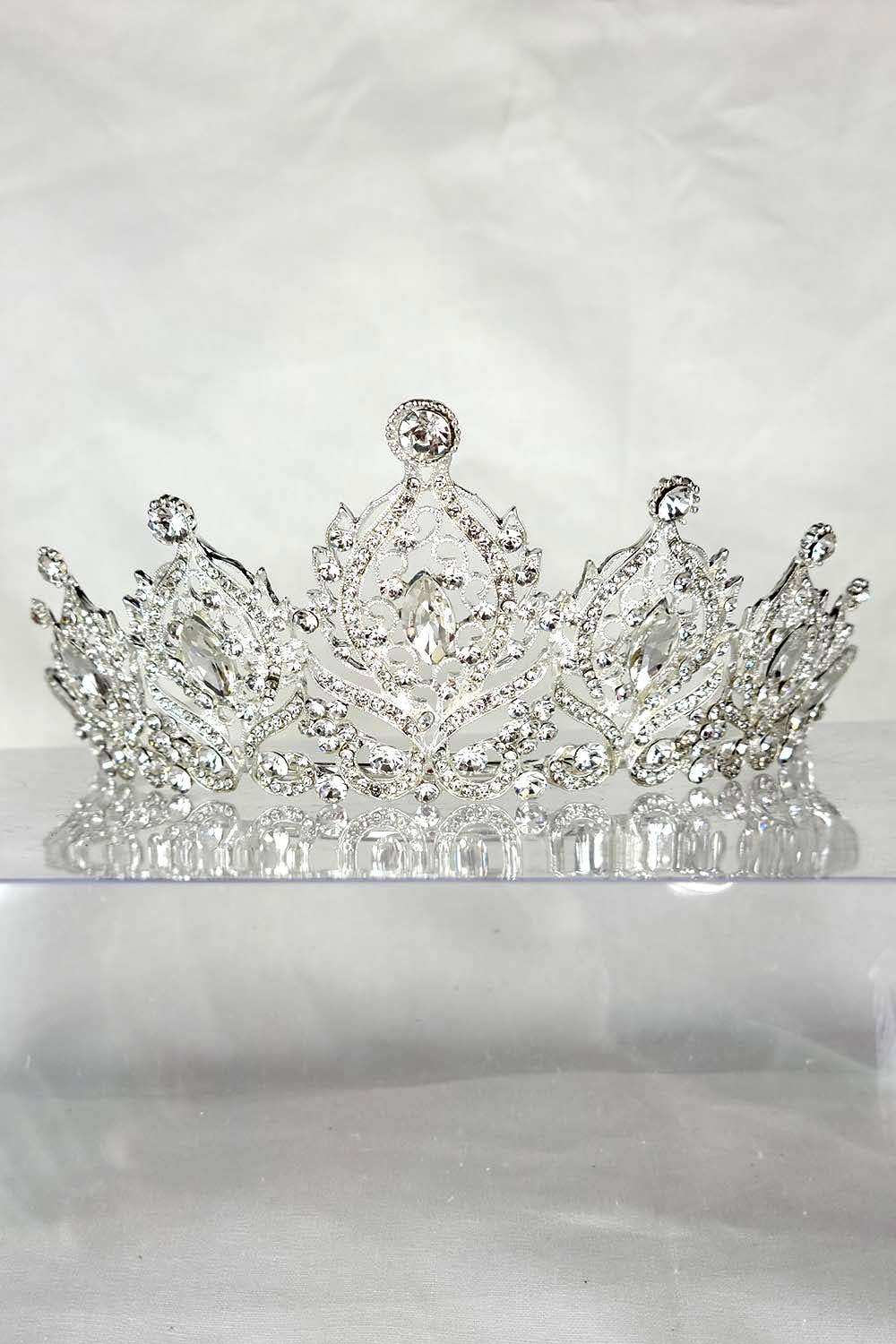 Chicas - Wholesale Tiara - Women's - One Size Fits All Tiara With Jewels HT9337