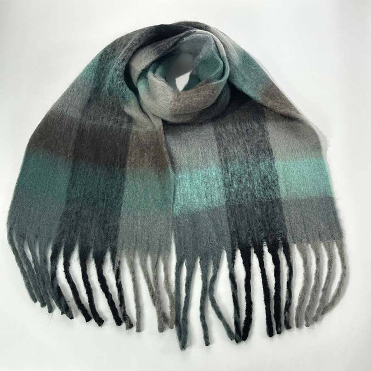 NINEXIS - Wholesale Scarf - Women's - CWASC1578_WINTER PLAID THICKENED WARM SCARF SHAWL8