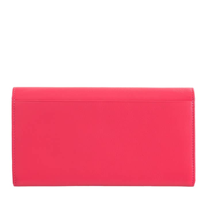 dudu - Wholesale Portemonnee - Dames - Dudu Dames Leren Portemonnee Continentaal Portemonnee Framboos1