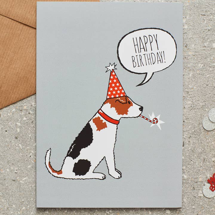 Sweet William Designs - Wholesale Birthday Card - Birthday Card - Jack Russell0