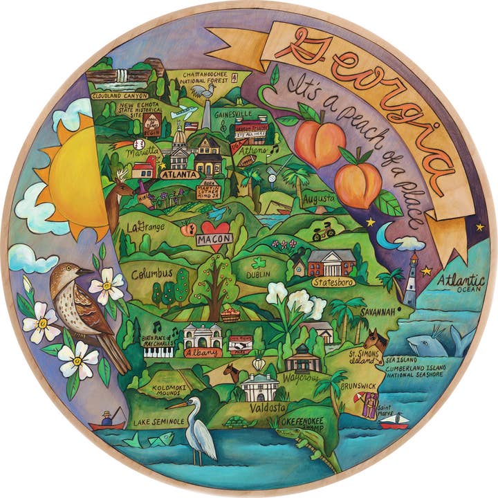 « Quelle pêche ! » | Géorgie Lazy Susan pour la vente par Sticks