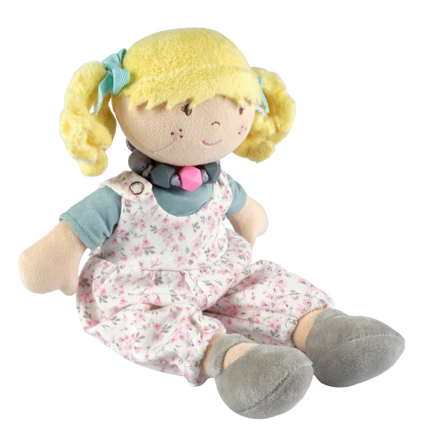 Tikiri Toys LLC - Wholesale Doll - Kids - Lucy with Friendship Bracelet in Flower Printed Outfit6