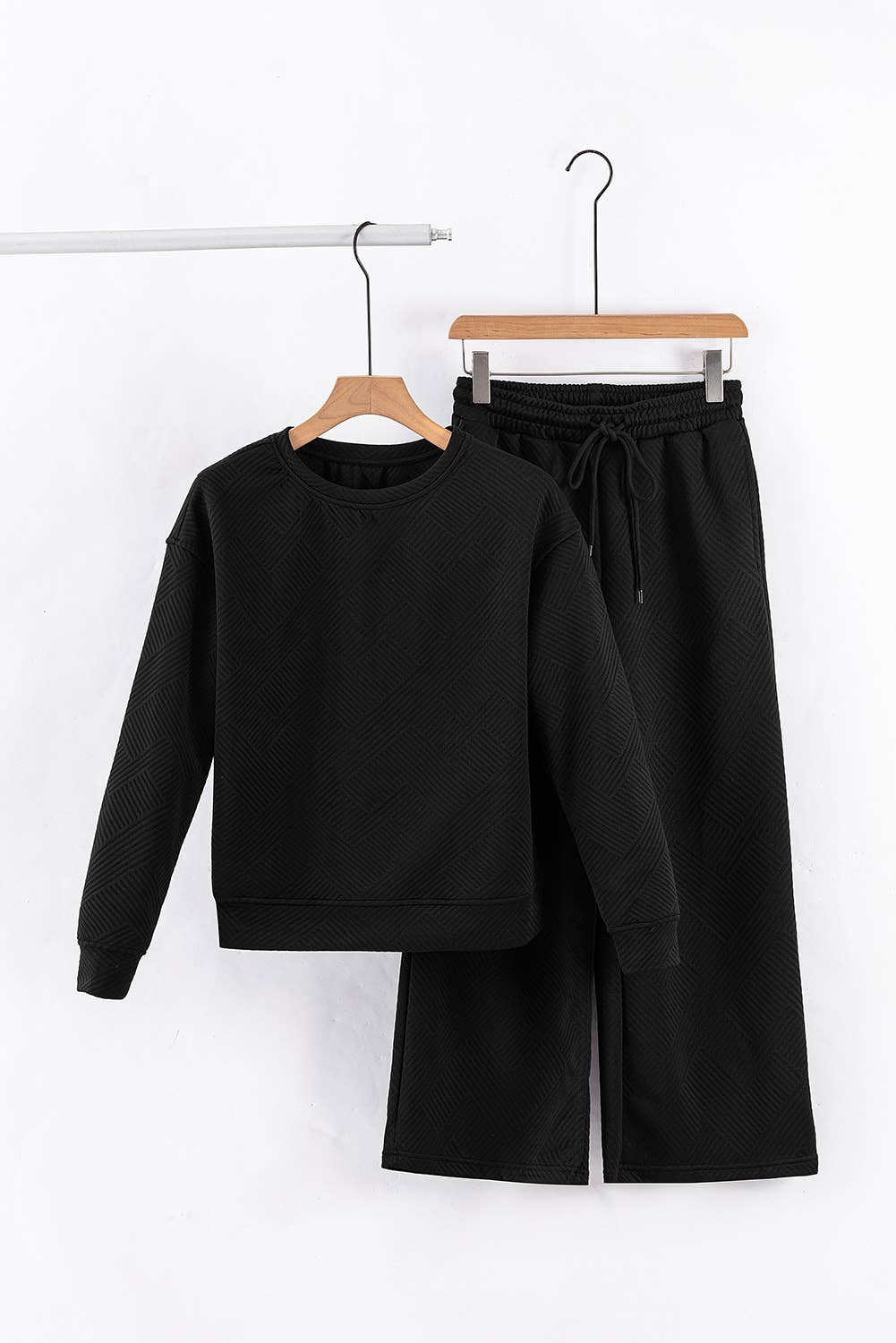 Aapparella - Vente Ensemble de vêtements d'intérieur – femme - Ensembles de pantalons de pyjama texturés et confortables multicolores | S-2XL4