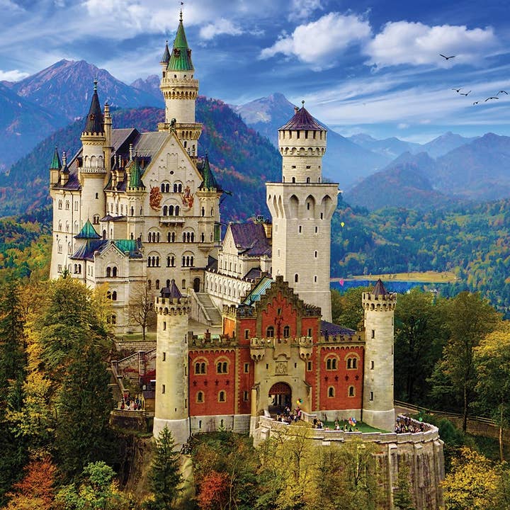 White Mountain Puzzles - Wholesale Puzzle - Adult - Neuschwanstein Castle (1335pz) - 1000 Piece Jigsaw Puzzle