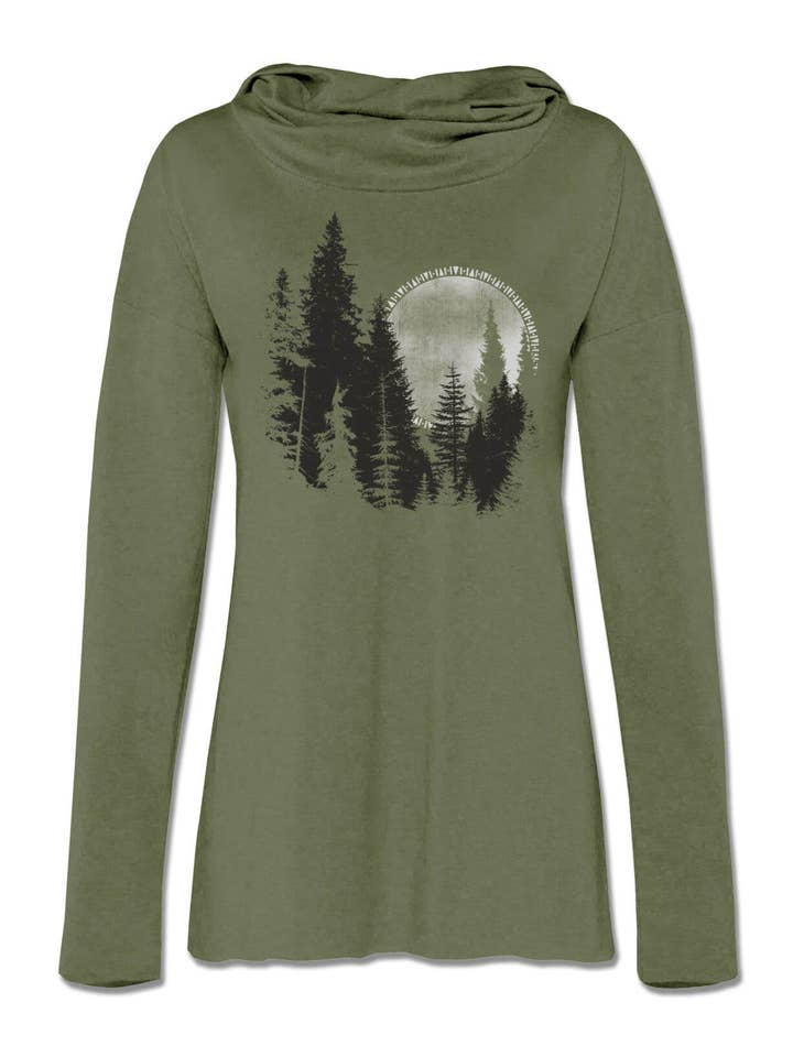 Soul Flower - Wholesale Hoodie - Women's - North Woods Cowl Yoga Hoody5