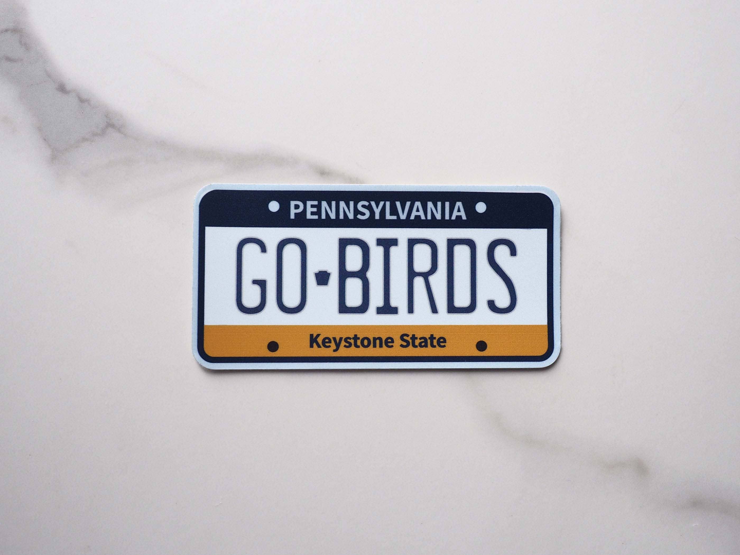 Sentinel Supply - Wholesale Sticker - Go Birds Philadelphia Eagles Sticker - Pennsylvania Plate2