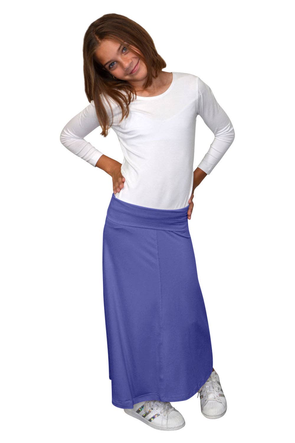 Kosher Casual - Wholesale Skirt - Kids - Maxi Skirt for Girls Flowing A-line3