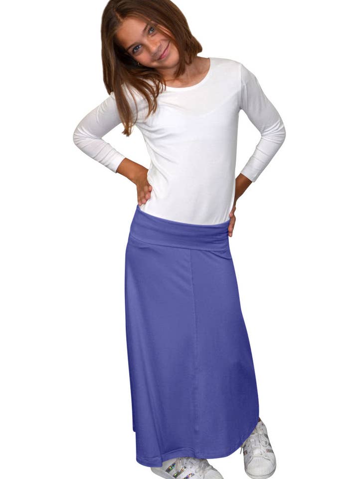 Kosher Casual - Wholesale Skirt - Kids - Maxi Skirt for Girls Flowing A-line3