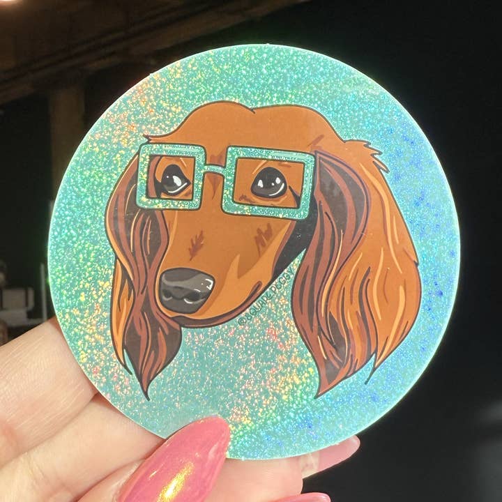 square peggy glitter sticker for wholesale by Square Peggy