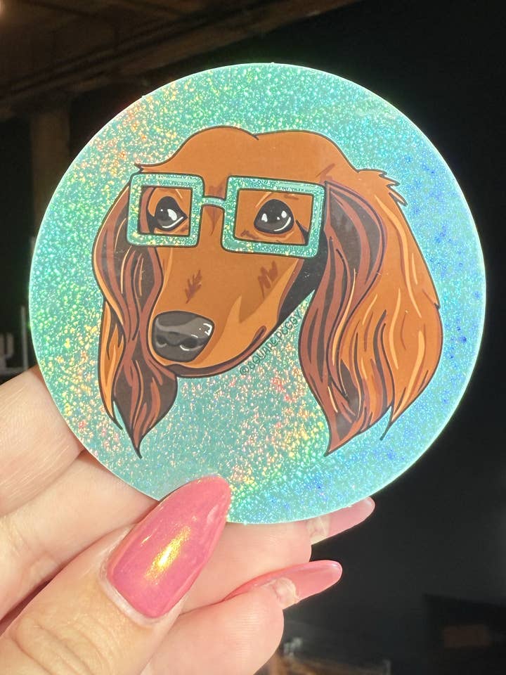 square peggy glitter sticker for wholesale by Square Peggy