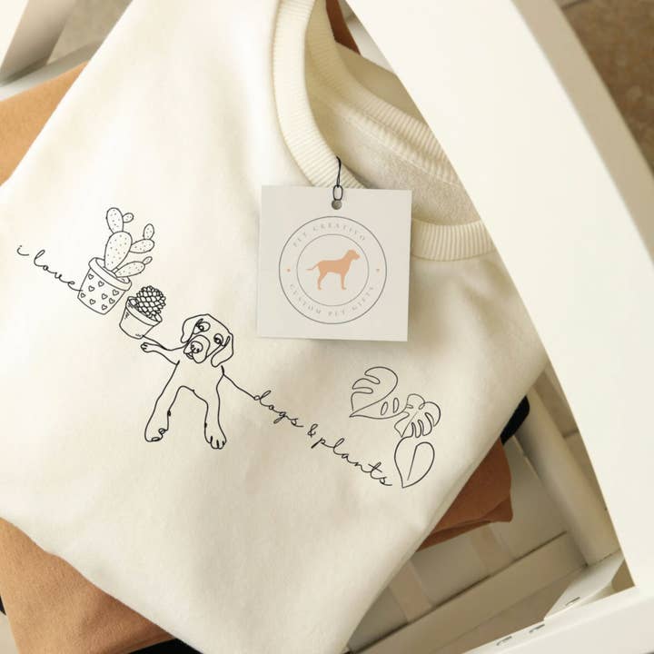 Sweat-shirt pour chiens et plantes pour la vente par Pet Creativo