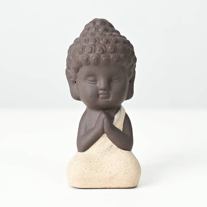Ceramic statue “Reverence Monk” for wholesale by KARMA YOGA SHOP