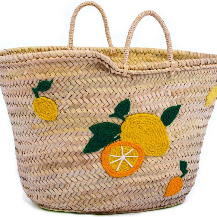 King Of Handmade – wholesale Beach bag – Lemon Beach Bag - Italian Tote Bag - Lemon Italy Tote6