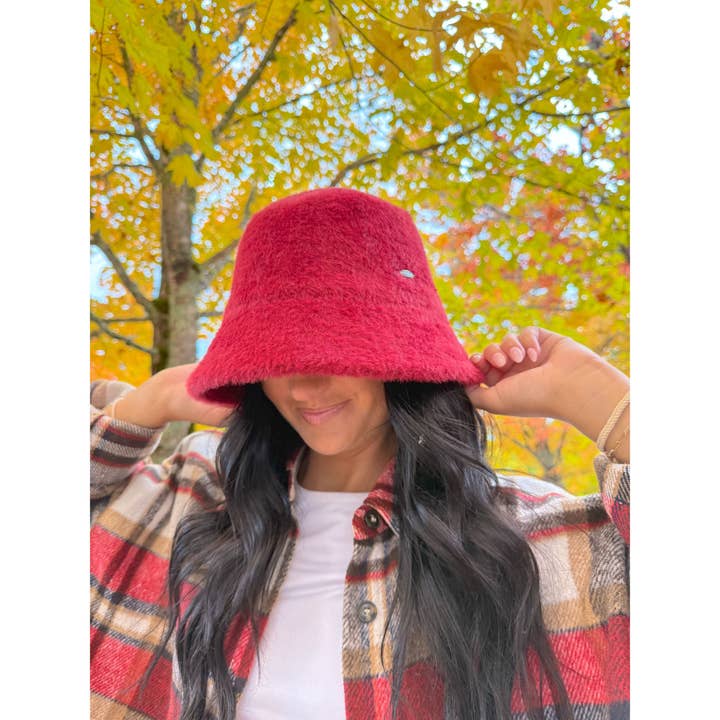 Short Hair Faux Fur C.C Bucket Hat BKC0128 for wholesale by C.C Beanie