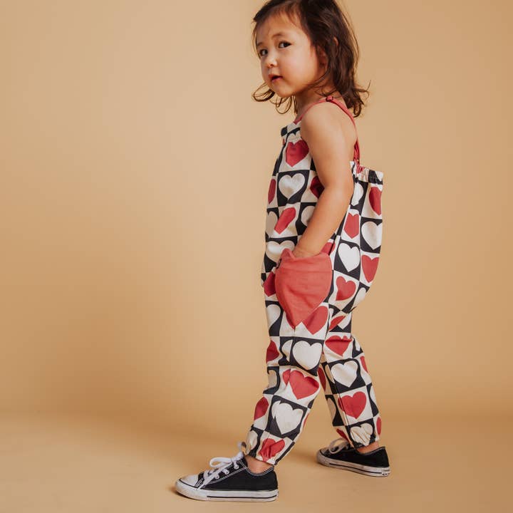 Trägerpullover - Herz-Karo-Muster für den Großhandel von RAGS