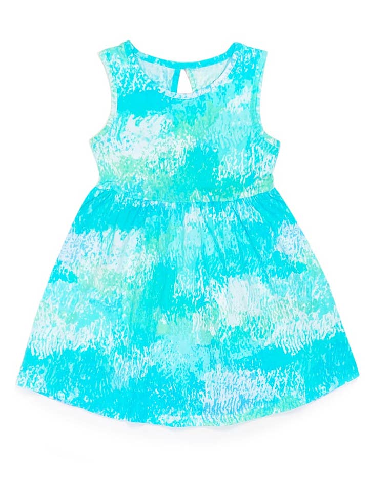 Robe d'été pour tout-petit avec nœud ouvert dans le dos TKD-3993T-AMY90 pour la vente par Cutie Patootie Clothing