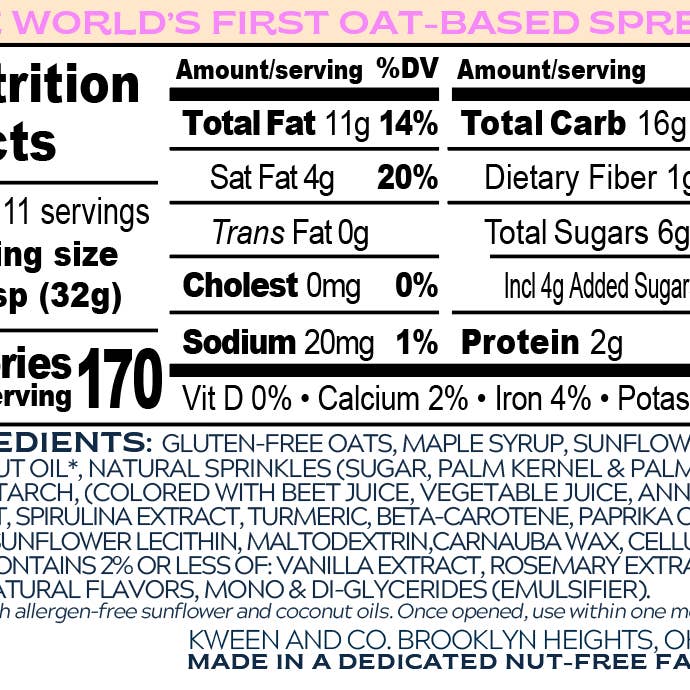 Oat Haus – wholesale Nut butter – Easy Stir Birthday Cake Granola Butter | Nut-free Spread9