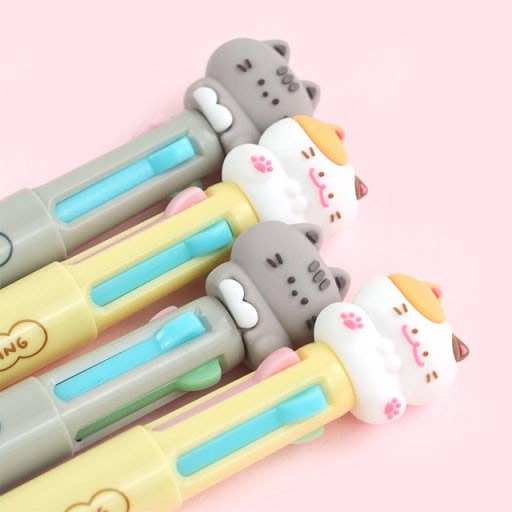 K-Wonderland - Wholesale Pen - Meow Meow 4-Color Ballpoint Pen5