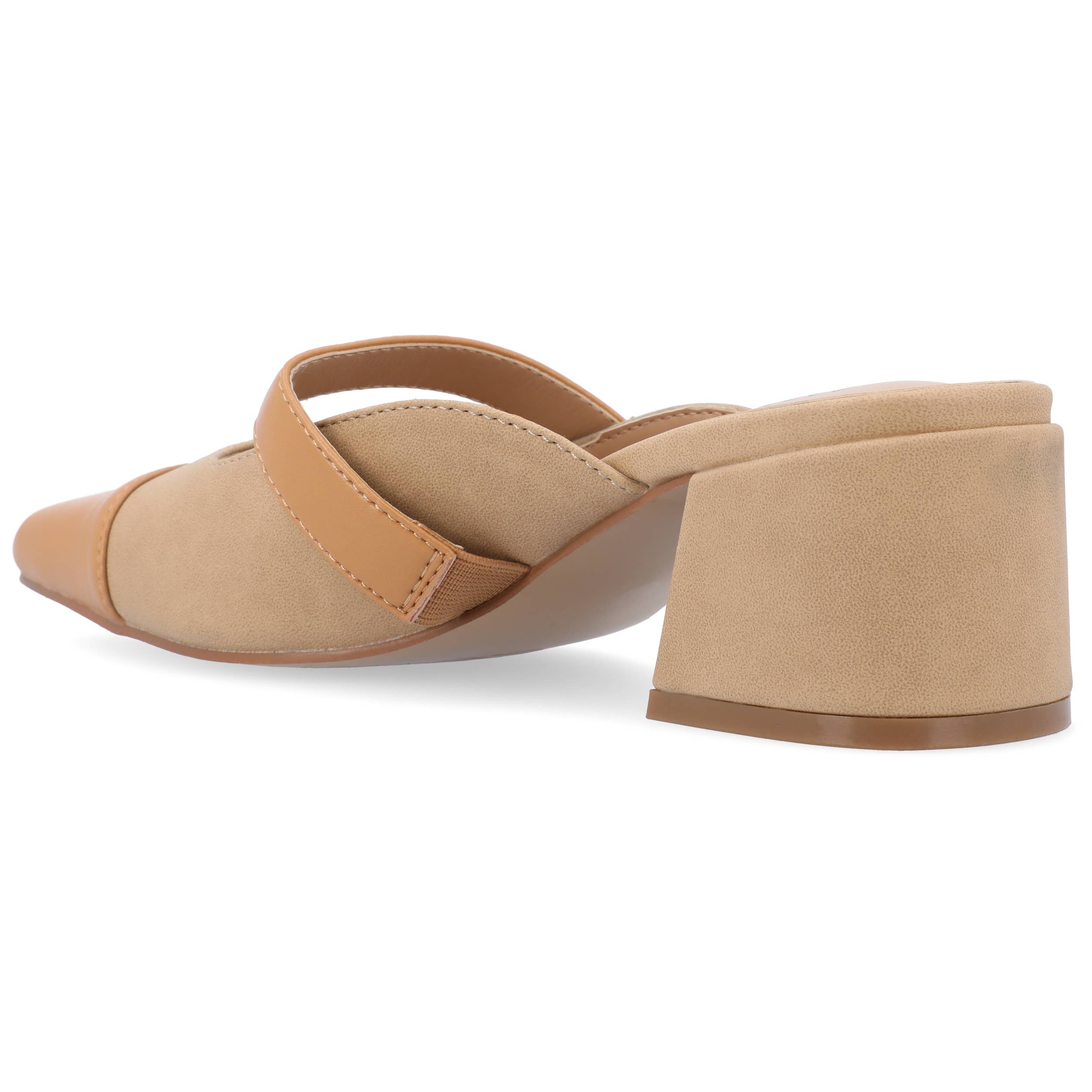 Journee - Wholesale Low Heels - Women's - Dalla Kitten Block Heels In Faux Leather6