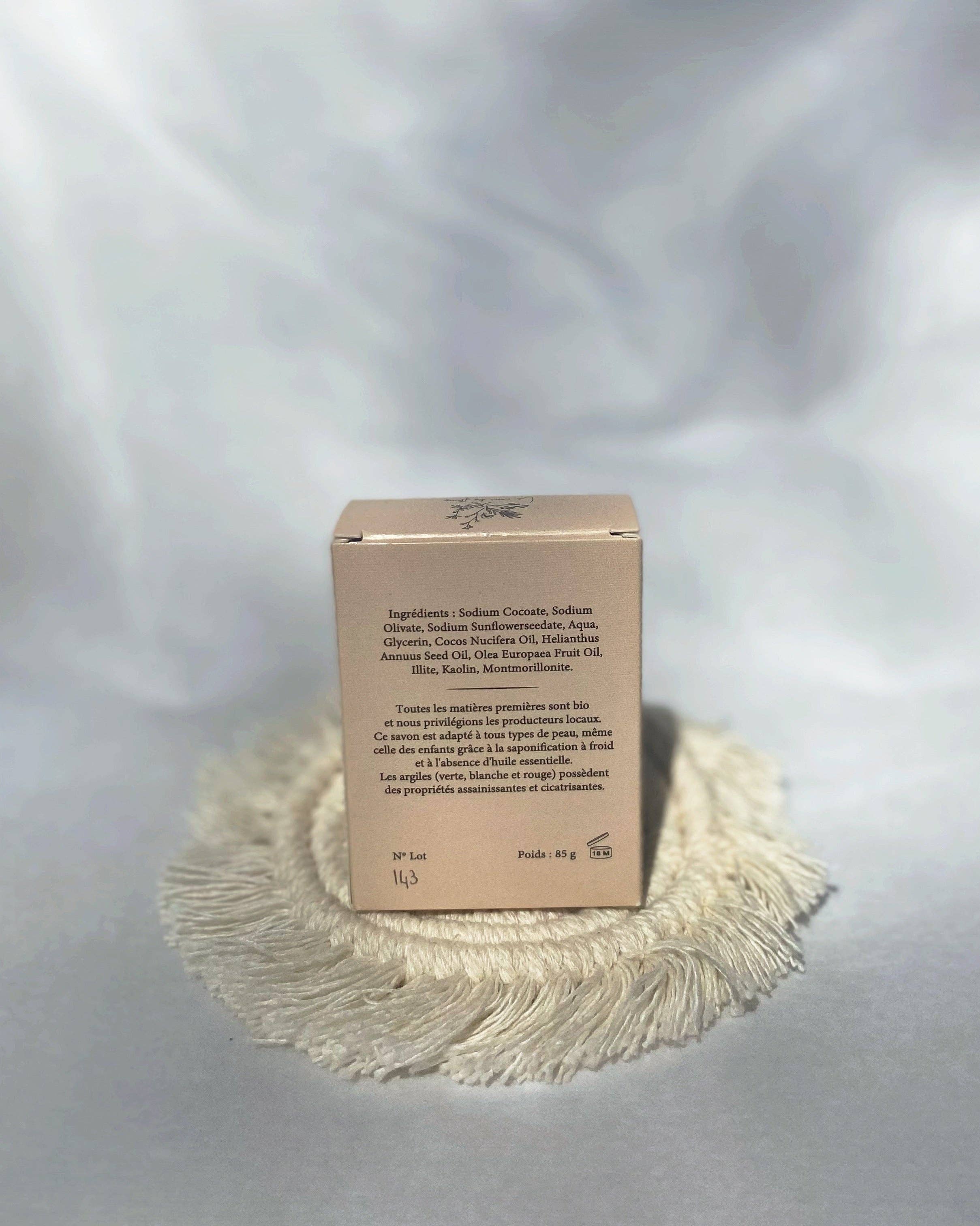 Le nom des fleurs - Wholesale Bar Soap - Surgras soap with 3 clays2