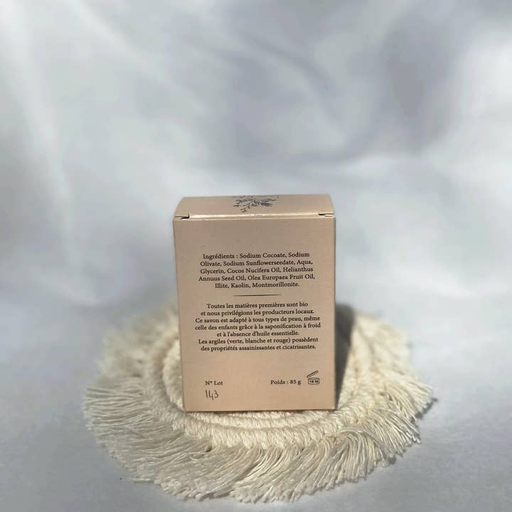 Le nom des fleurs - Wholesale Bar Soap - Surgras soap with 3 clays2