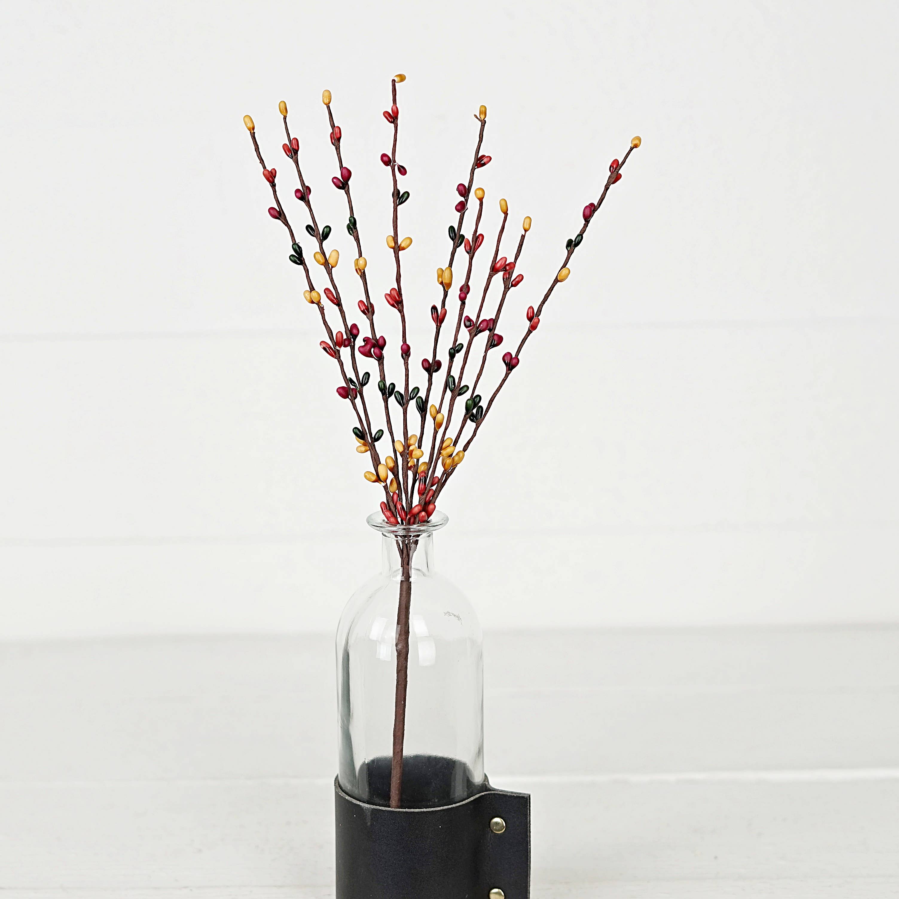 Impressive Enterprises, Inc. - Wholesale Artificial Flowers - ISB13800HAR- 12in Pip Berry Pick-Harvest Mix-2