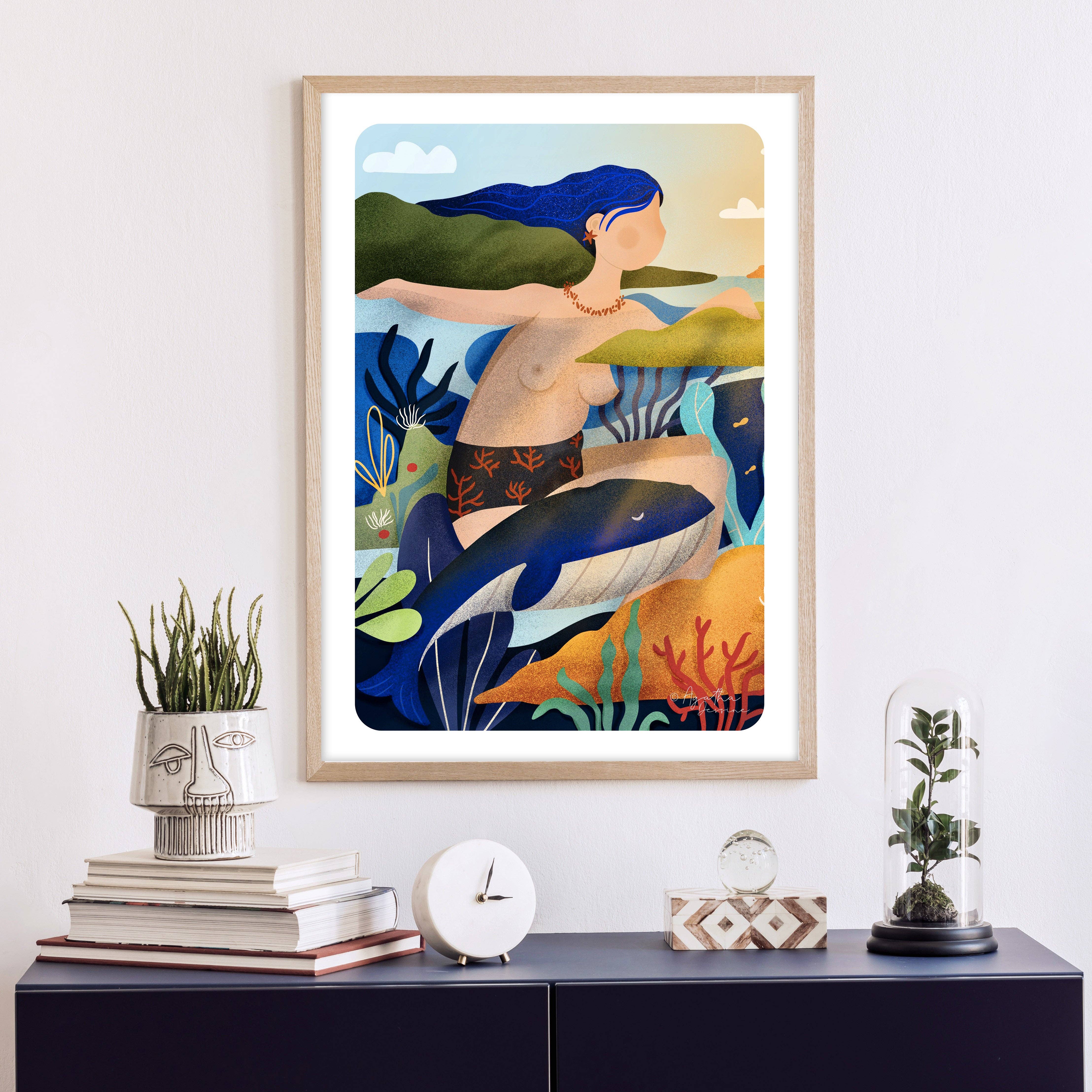 Agatha Dessine – wholesale Konsttryck – Illustration ”som Tethys”0