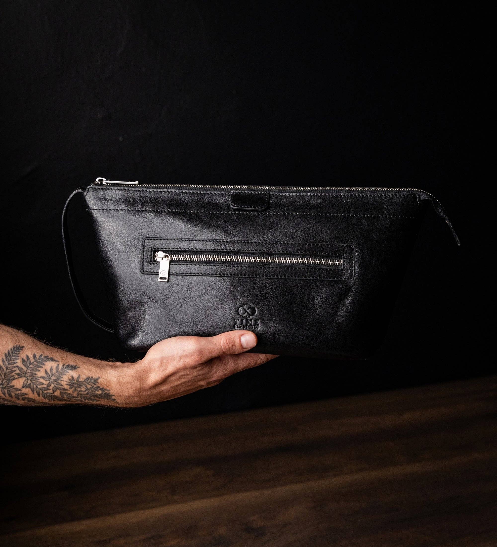 Time Resistance – Großhandel Schmink-/Kosmetiktasche – Leder-Kosmetiktasche Dopp-Kit - Ragtime15