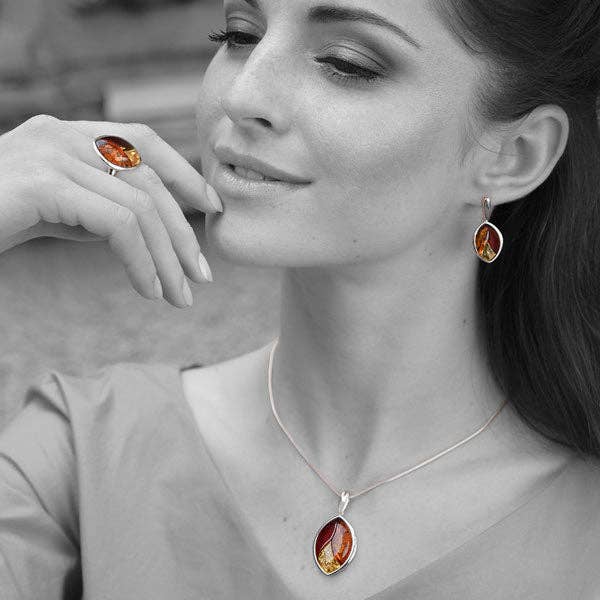 boucles d'oreilles en ambre mixte pour la vente par Amber House