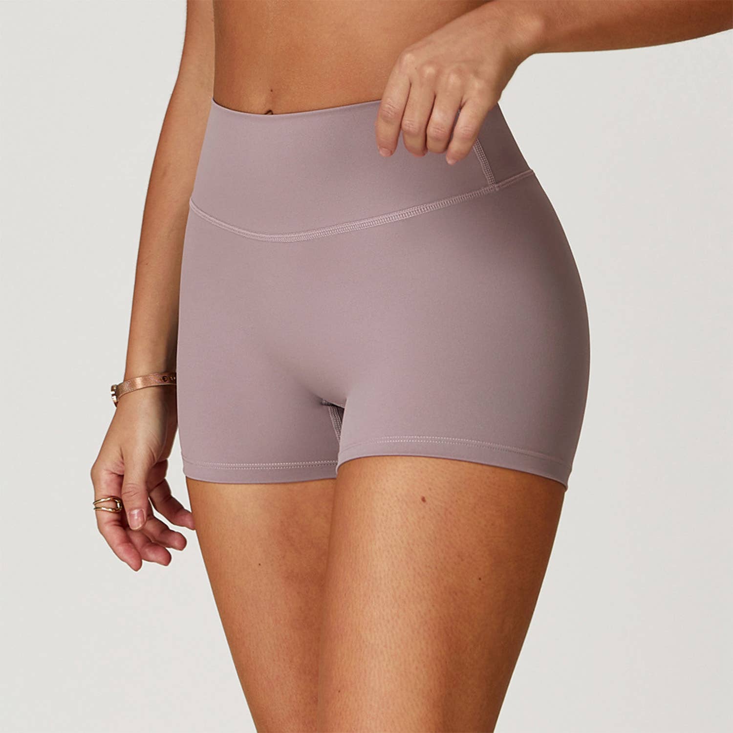 Crave by FW - Wholesale Athletic Shorts - Women's - No Front Seam High Waist Biker Shorts8