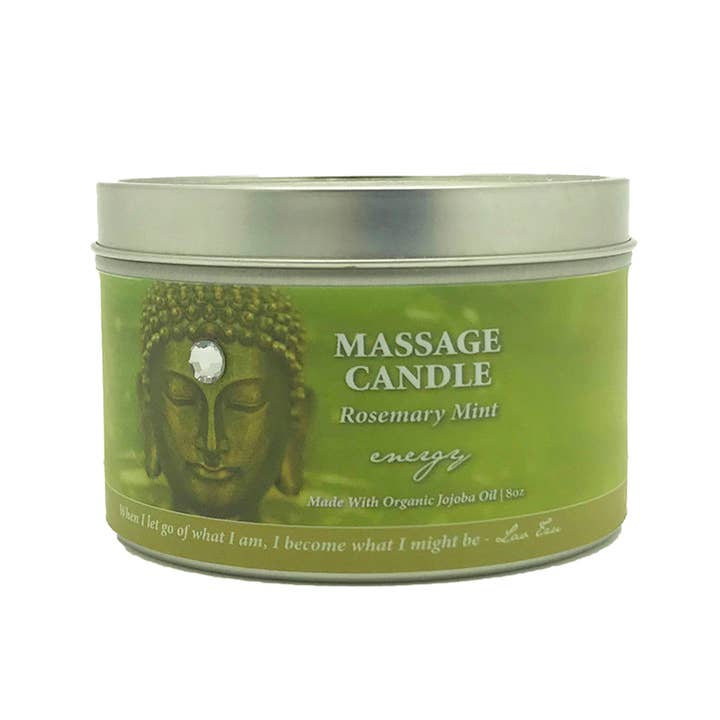 Buddhalicious 8oz Massage Candle-zen natural buddhist yoga for wholesale by Natural Selection Bath and Body