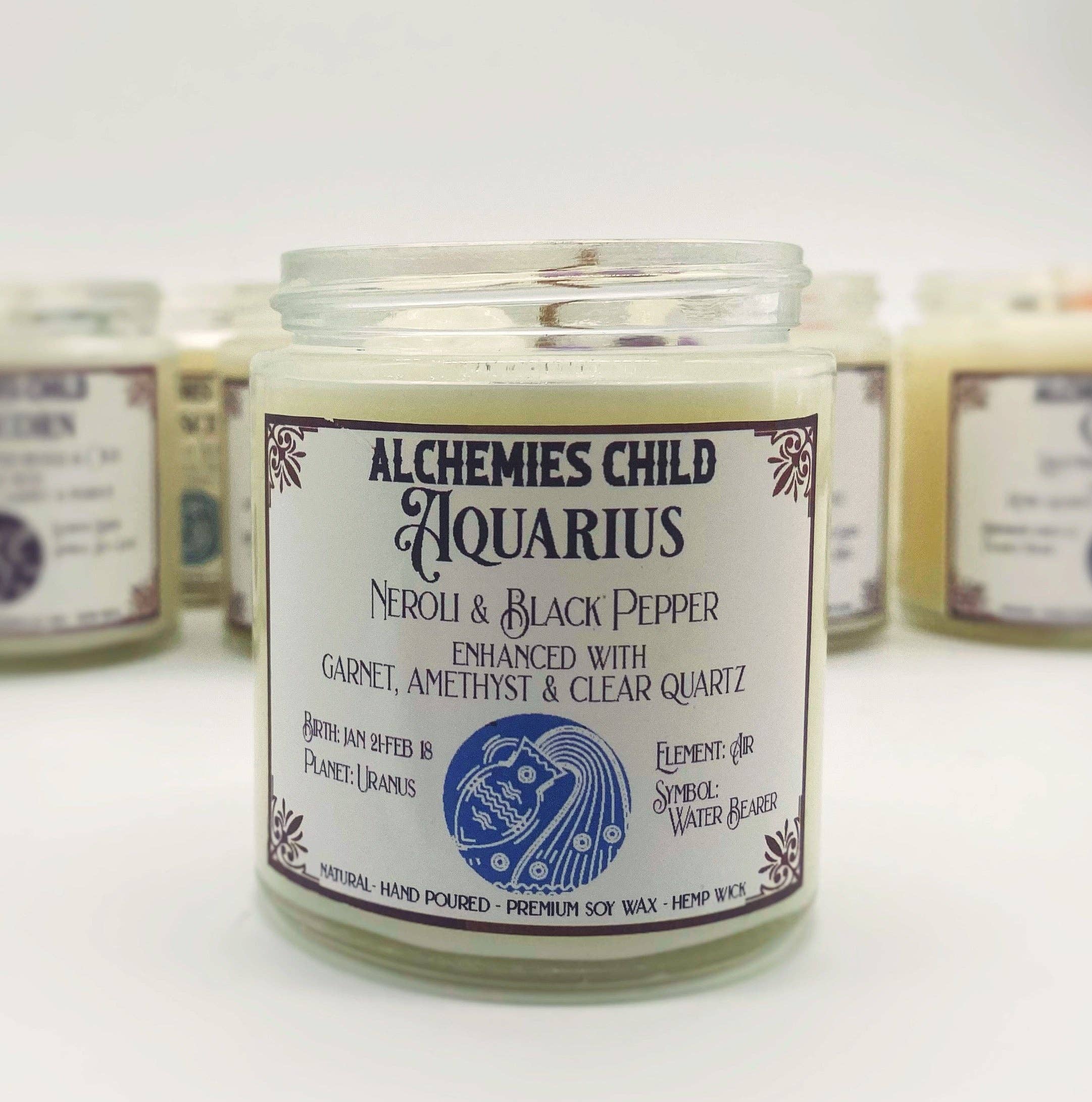 Love Blessed Brands™️ - Wholesale Jar/Filled Candle - Astrological Candles1