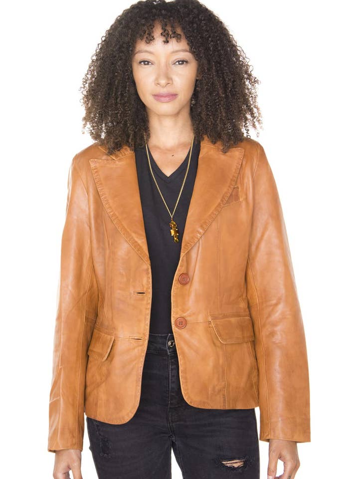 Infinity Leather (Upperclass Fashions Ltd) – wholesale Blazer - Dam – Damers skinnkavaj-Seregno